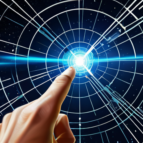 A sophisticated digital illustration depicting the evolution of missile guidance technology. Abstract representations of gyroscopes and accelerometers with data streams, evolving towards a central core, symbolize early inertial systems. On the other side, a stylized satellite constellation orbiting Earth, connected by precise light trails representing GPS/GLONASS signals, converges onto the core, symbolizing modern satellite navigation. The central core glows with a focused light, emphasizing extreme precision. The background is a clean, futuristic high-tech laboratory environment. Rendered with professional photography quality, crisp details, high resolution. Perfect anatomy, correct proportions, natural pose. Well-formed hands, proper finger count, natural body proportions. Safe for work, appropriate content, fully clothed, professional, family-friendly.